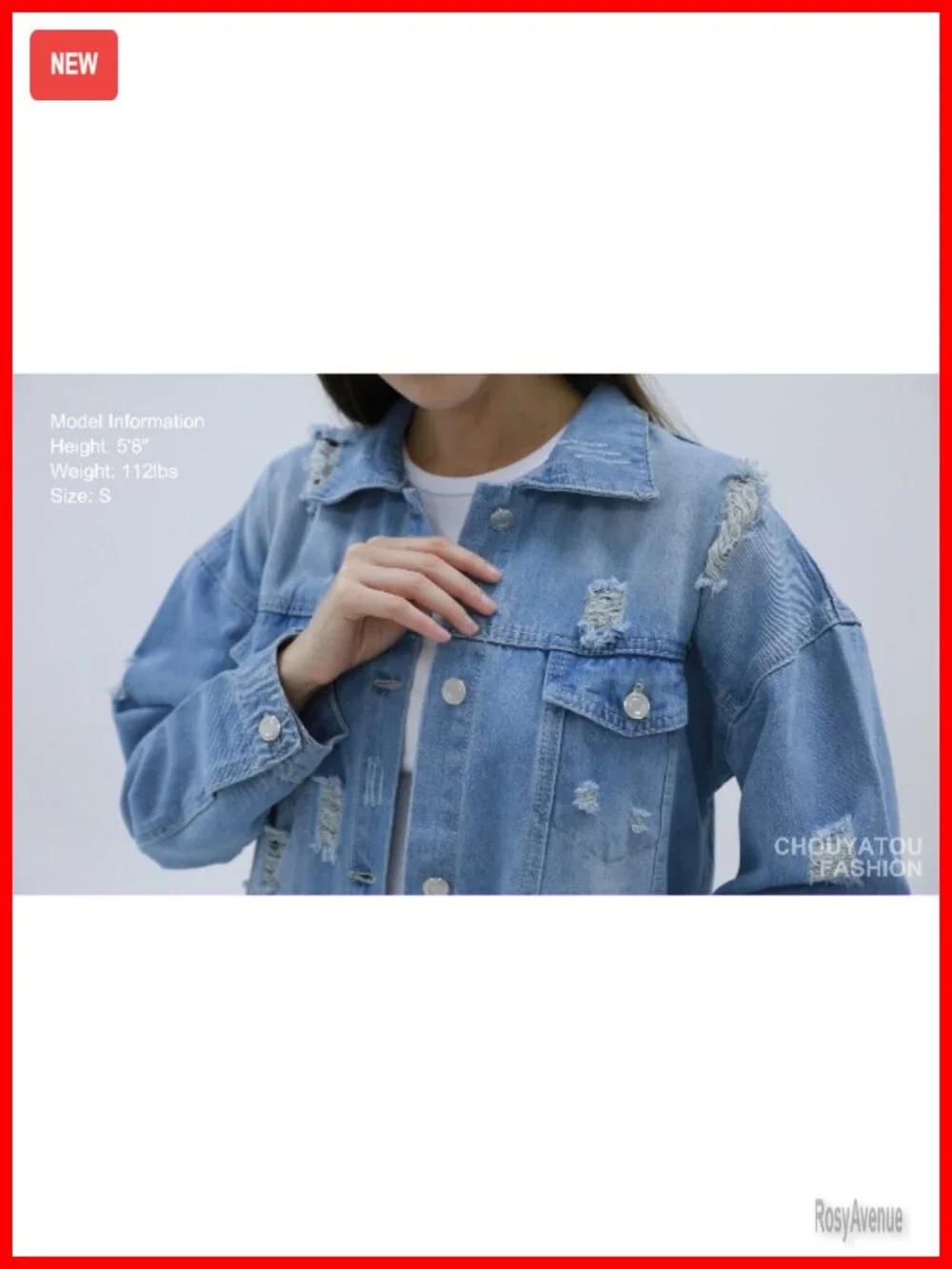 Ripped Holes Maxi Long Denim Jacket Trench Coat Spring Fashion